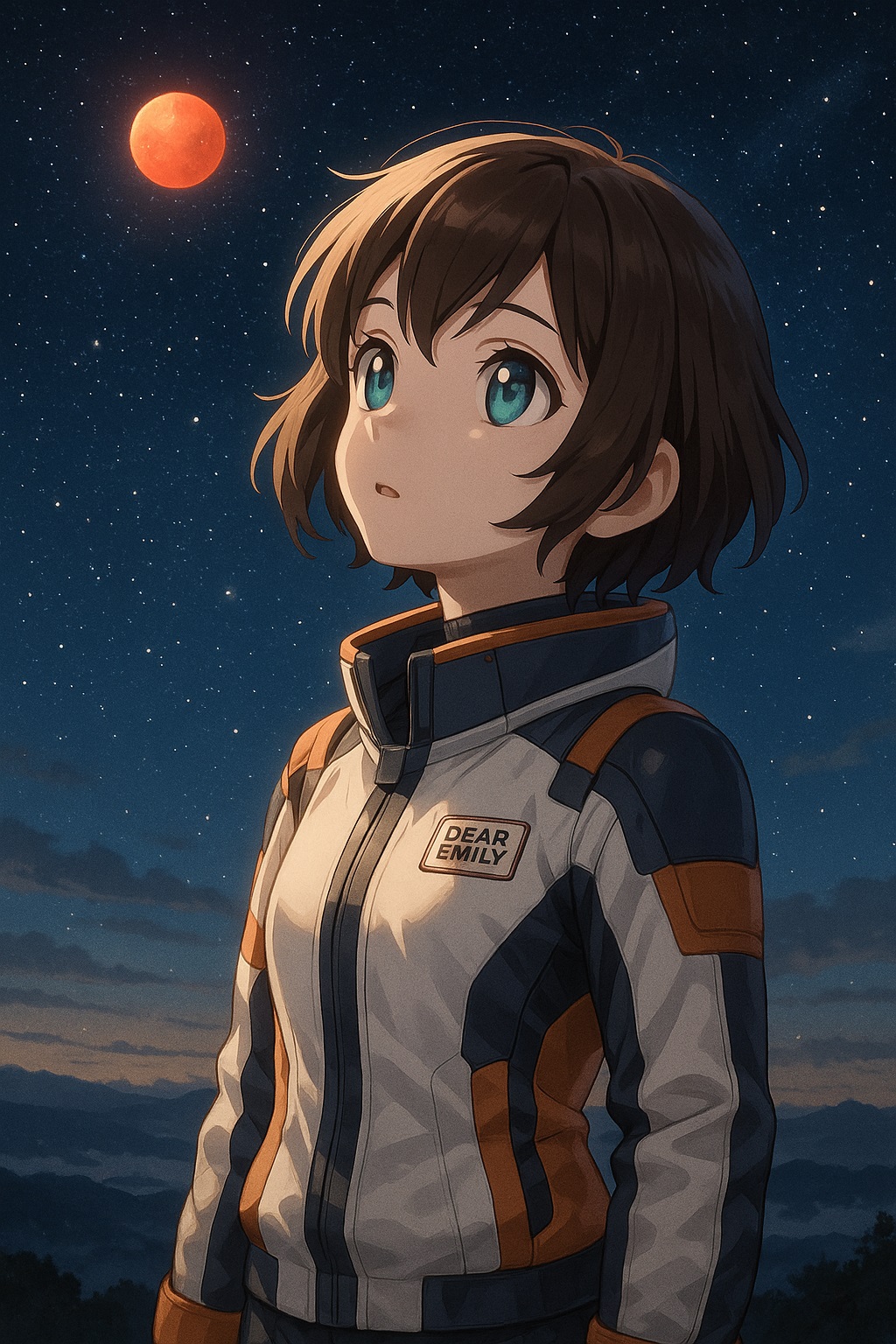 夜空に輝く火星のイメージ