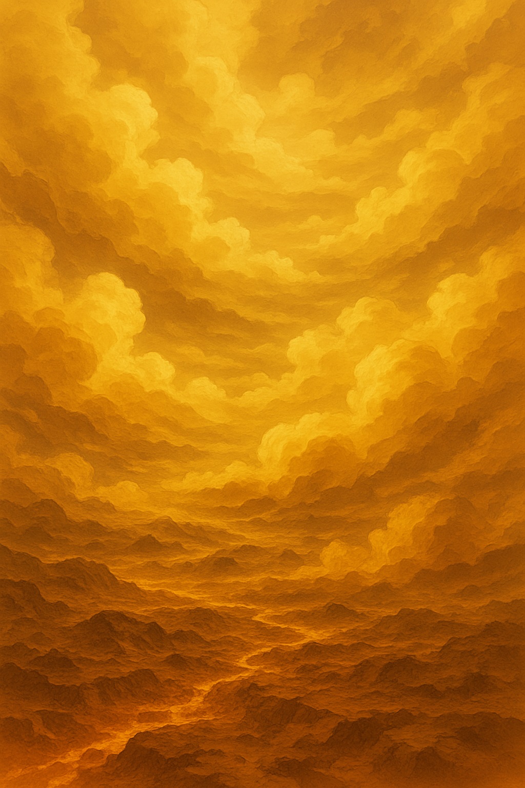 金星の厚い硫酸の雲のイメージ