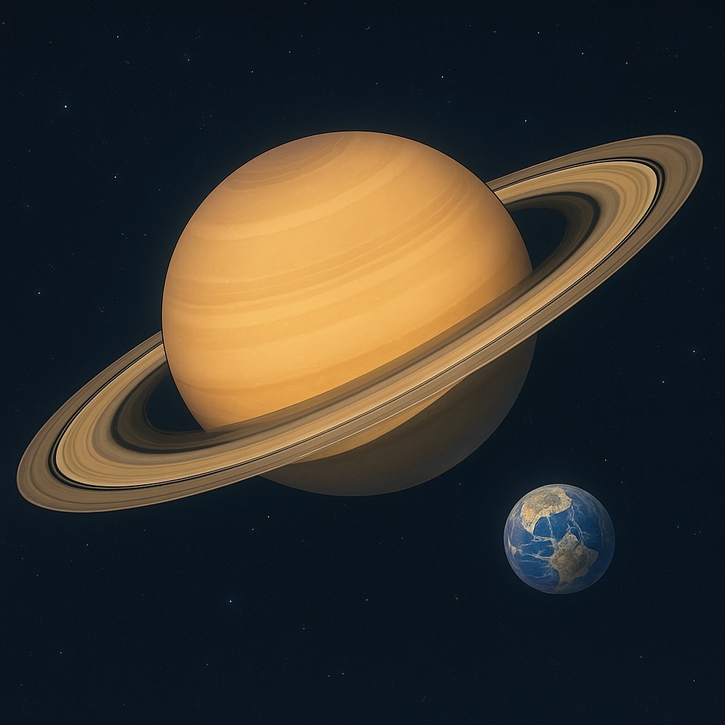 土星の全体像とサイズ感