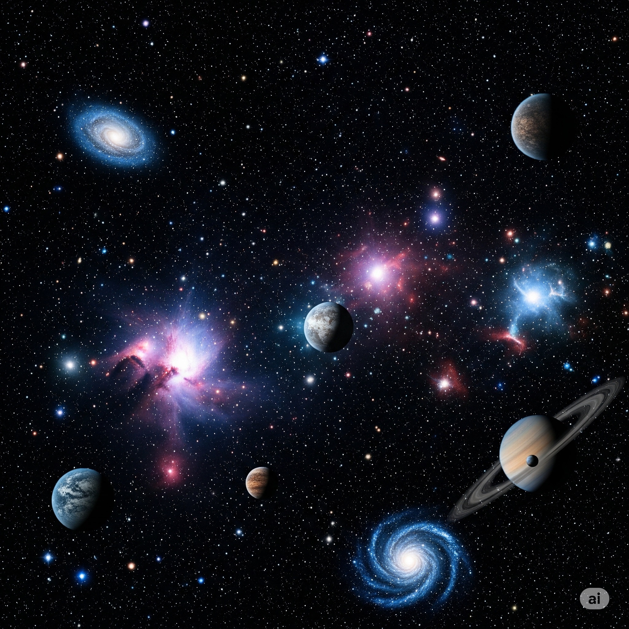 真っ暗な宇宙空間